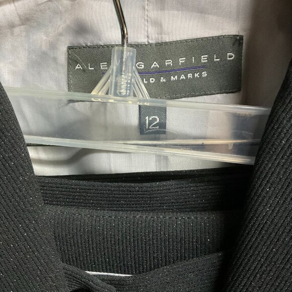 Vintage Alex Garfield Black 3 Pc. Blazer Suit Jacket - Picture 5 of 10